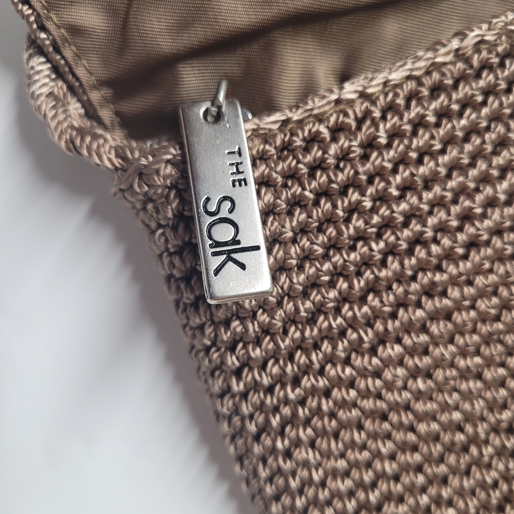 The Sak Crochet Crossbody Bag - Beige
